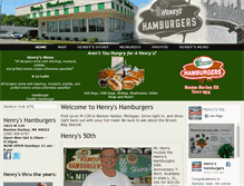 Tablet Screenshot of henryshamburgers.com